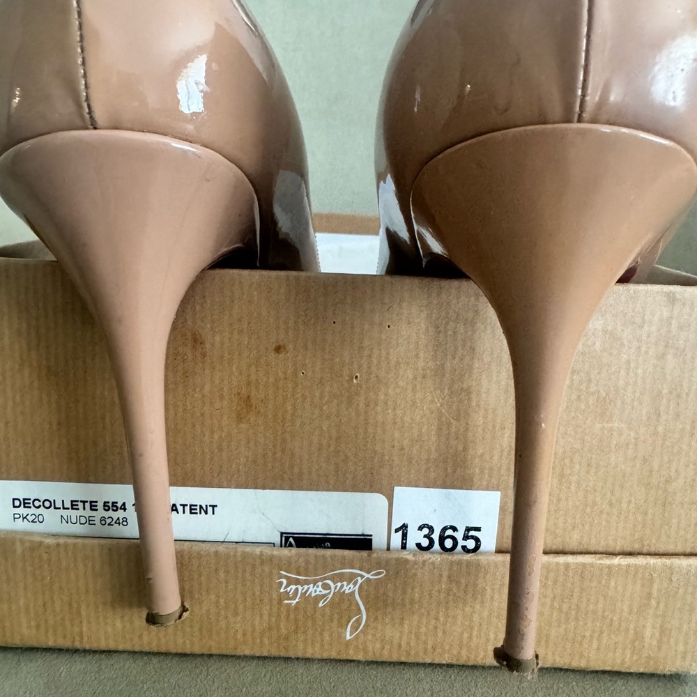 Christian Louboutin Beige Heels DECOLLETE - Picture 6 of 14